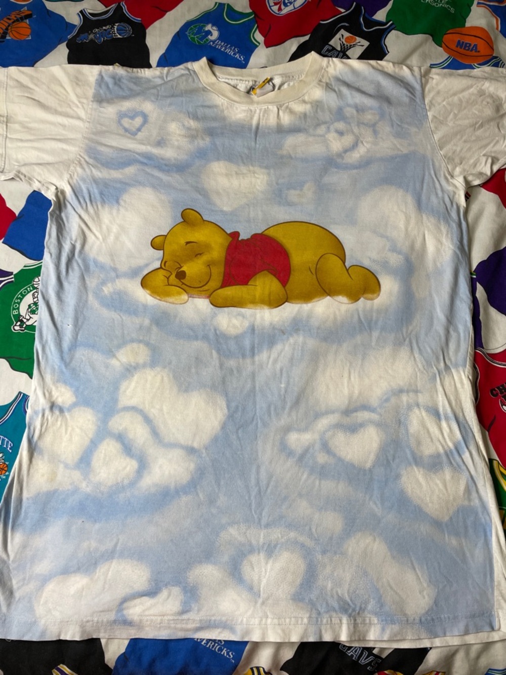 Vintage 2008 Disney Winnie The Pooh AOP Long Night Shirt